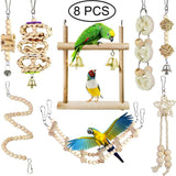 12Pcs Bird Cage Toys