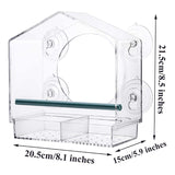 Clear Acrylic Bird Feeder