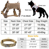 Military Dog Harness and Leash Set