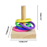 Parrots Training Plastic Rings Toys