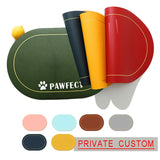 Pet Food Oval Bowl Mat