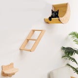 Wall-mounted Pet Wood Furniture Scratching Toy