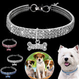 Bling Rhinestone Dog Collar Crystal Puppy